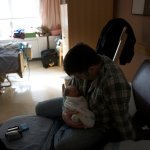 Dad and Cooper hanging out