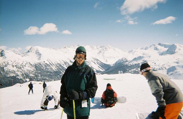 Nick getting psyc'd for the terrain park