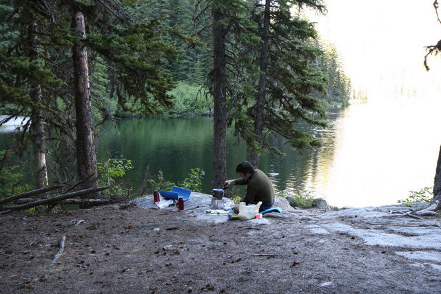 Cooking Dinner at Nada Lake