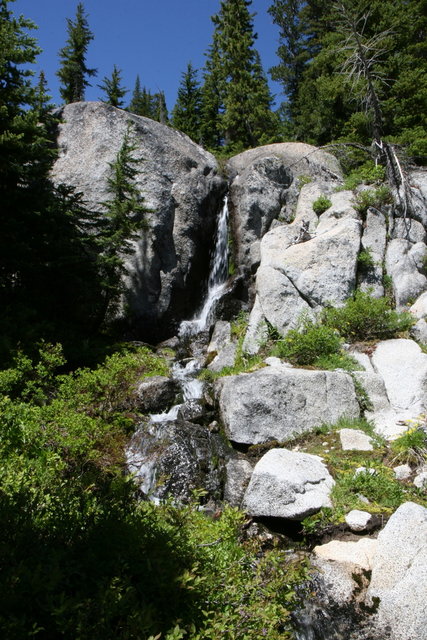 A Small Waterfall from Temple Lake