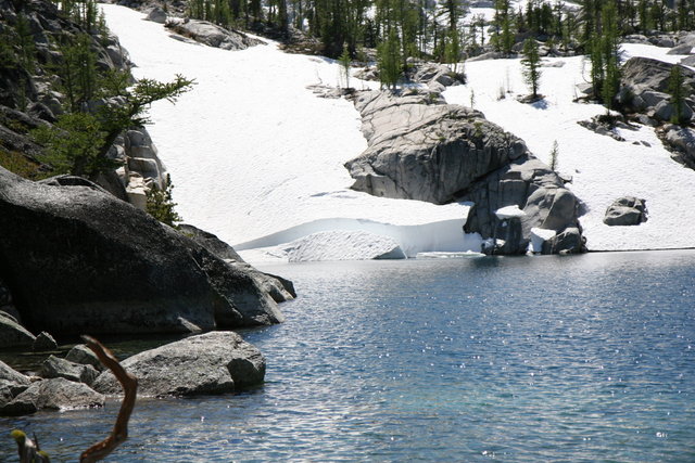 Snow at Lake Viviane