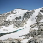 Isolation Lake and the dying Snow Creek Glacier